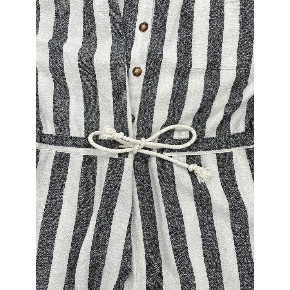 NSF In Black Stripe Romper Size Medium - Picture 6 of 12